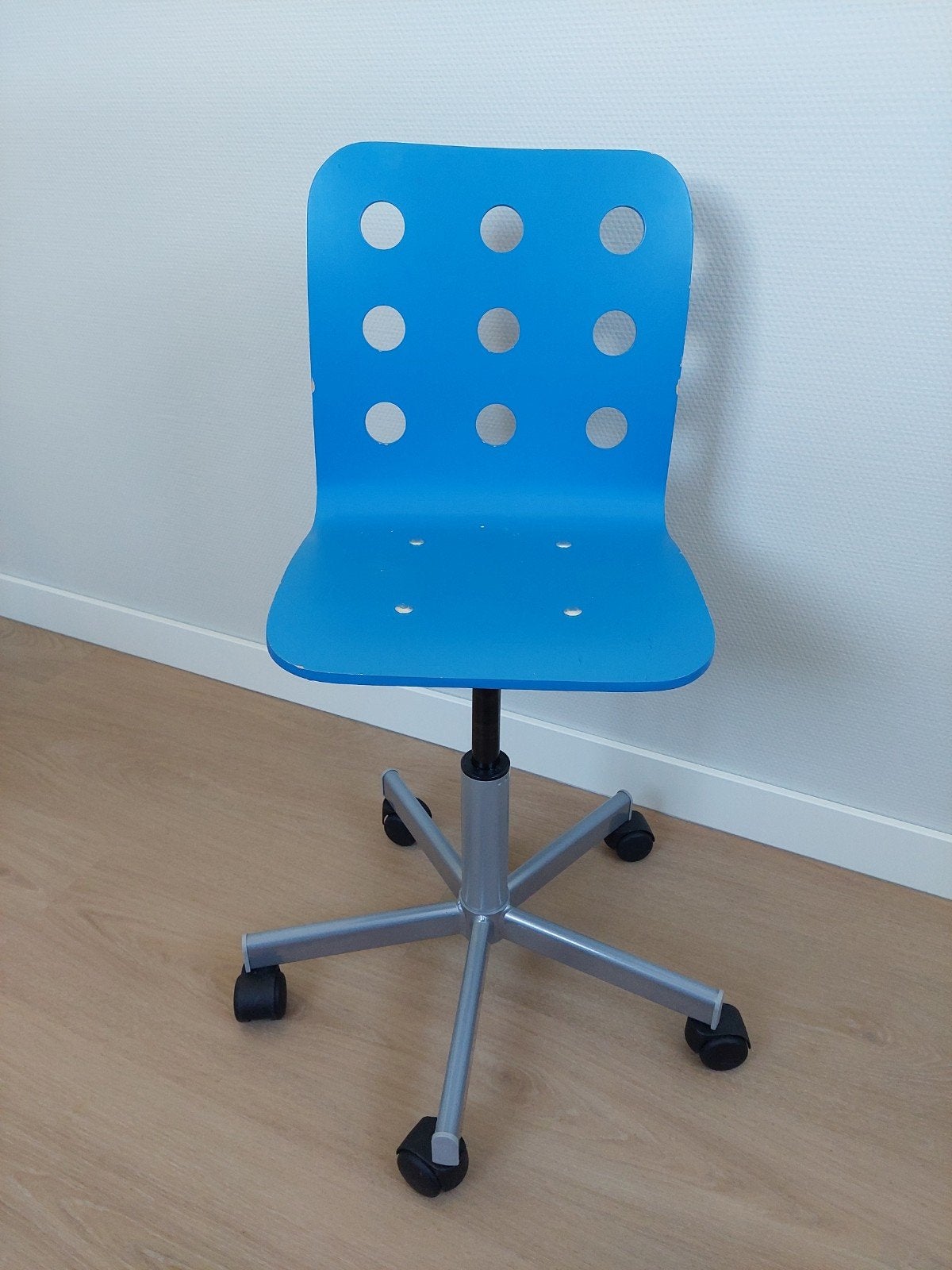 Ikea bureaustoel blauw, Ophalen, Gebruikt, Blauw, Bureaustoel