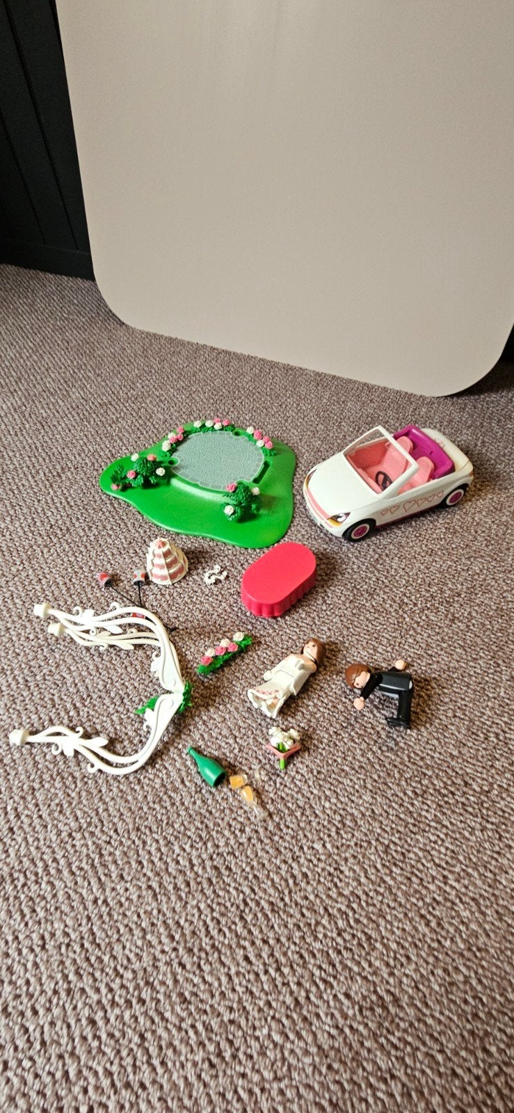 Playmobil Bruiloft Set met Auto en Figuren, Kinderen en Baby's, Gebruikt, Complete set, Voertuig, Ophalen of Verzenden
