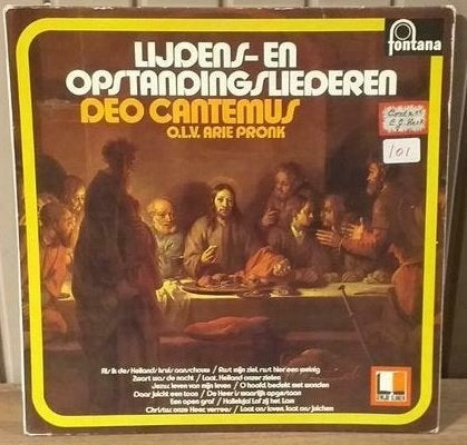 #101 LP Lijdens- en opstandingliederen, Cd's en Dvd's, Ophalen of Verzenden, Gebruikt, 12 inch, LP