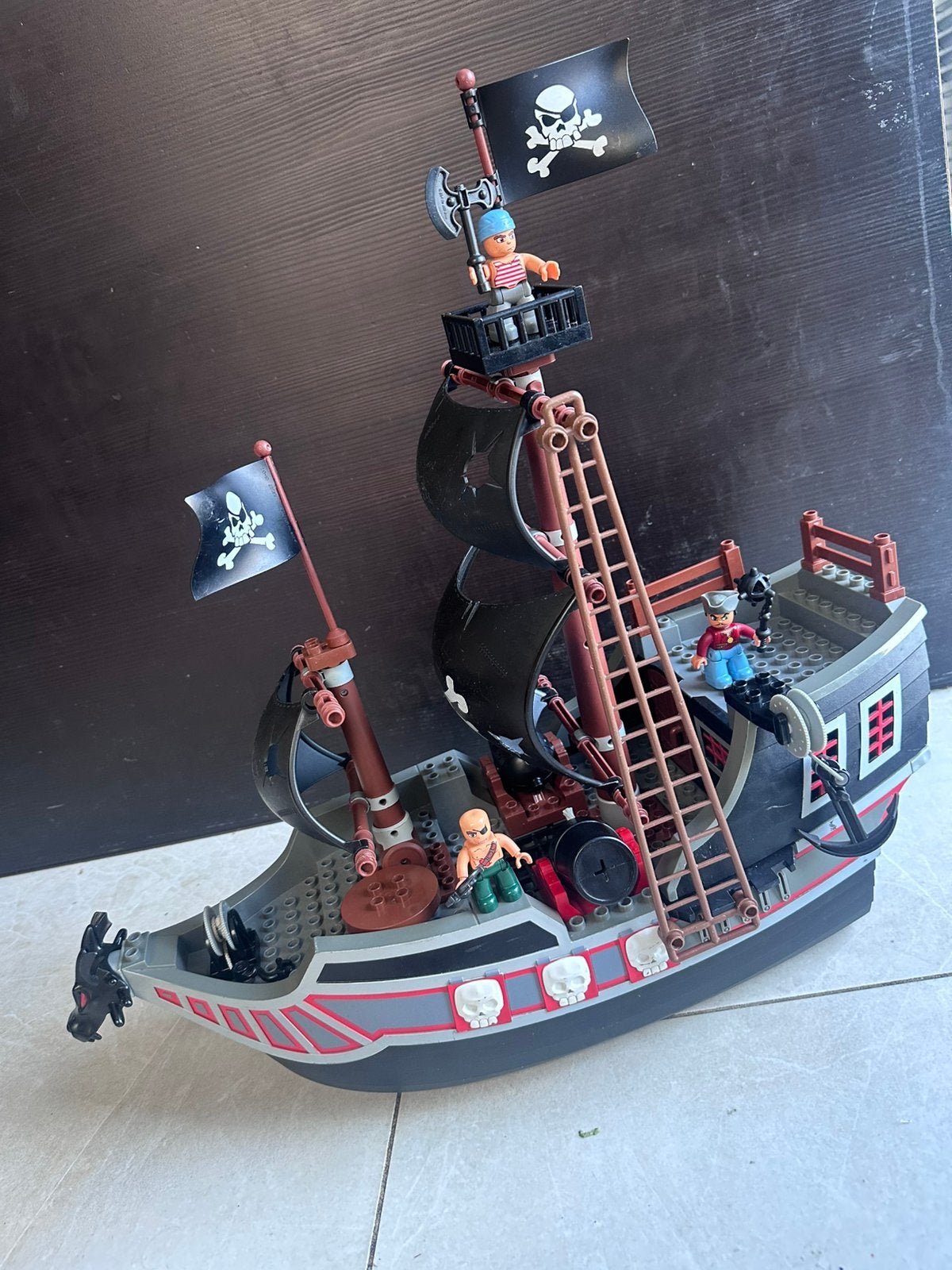 LEGO DUPLO PIRATENBOOT met Piraten, Ophalen of Verzenden, Zo goed als nieuw, Duplo
