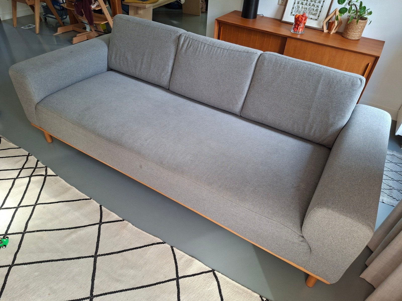 3-zitsbank Vilmar Elliot Light Grey - Sofacompany, Ophalen, Gebruikt, Driepersoons, 75 tot 100 cm