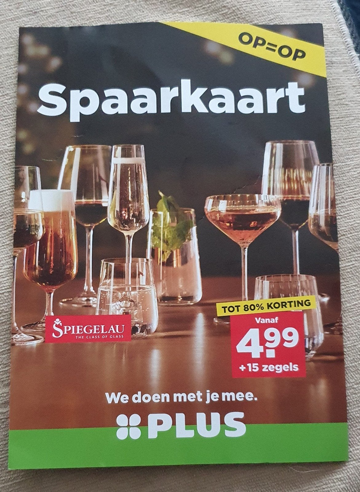 Gezocht Plus kristalglazen zegels., Verzamelen, Plus, Ophalen