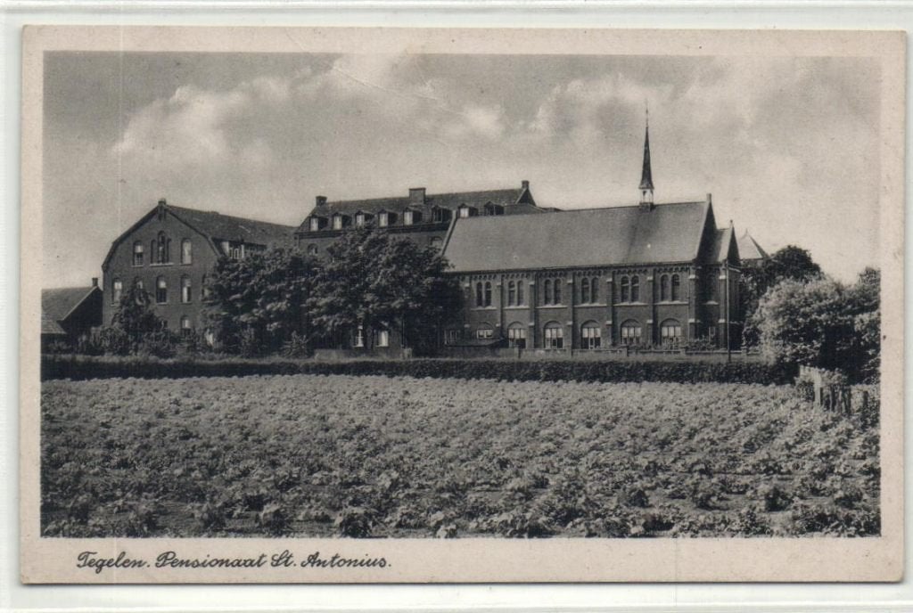 x24139 tegelen pensionaat st antonius, Verzamelen, Verzenden, Voor 1920, Noord-Brabant