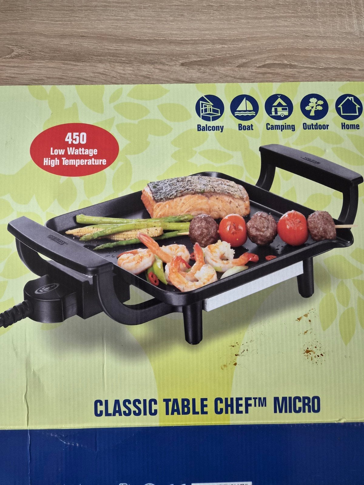Princess Table Chef Micro Grill  - bakplaat  - tafelgrill, Ophalen of Verzenden, Zo goed als nieuw, Tafelgrill