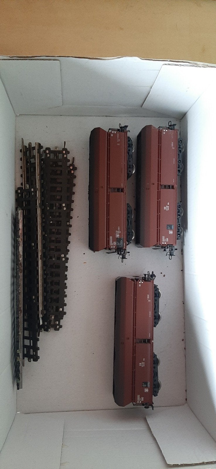 Drie Trix modelspoorbaan wagons, Ophalen of Verzenden, Gebruikt, Wagon, Trix