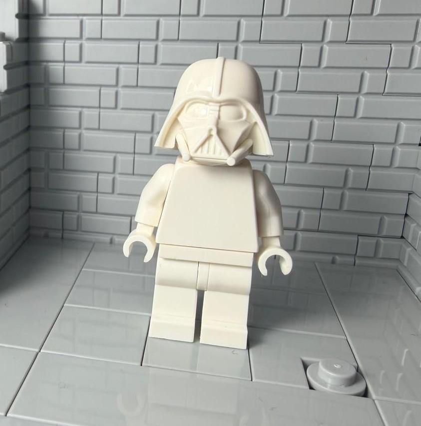 LEGO Prototype Darth Vader Minifigure - wit, Star Wars, Lego, Ophalen of Verzenden, Zo goed als nieuw