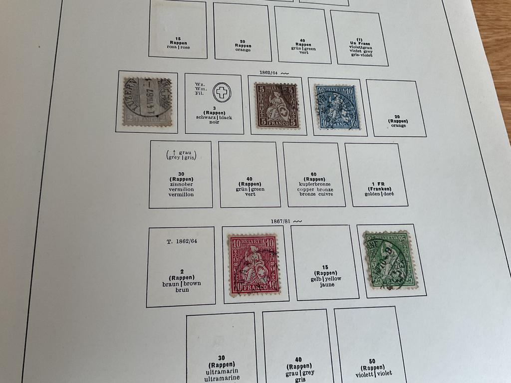 Verzameling Zwitserland en UNO vanaf klassiek in Schaubek, Ophalen of Verzenden, Buitenland