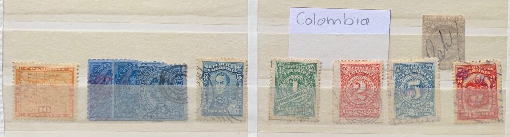 COLOMBIA kavel gestempeld., Ophalen of Verzenden, Gestempeld, Zuid-Amerika