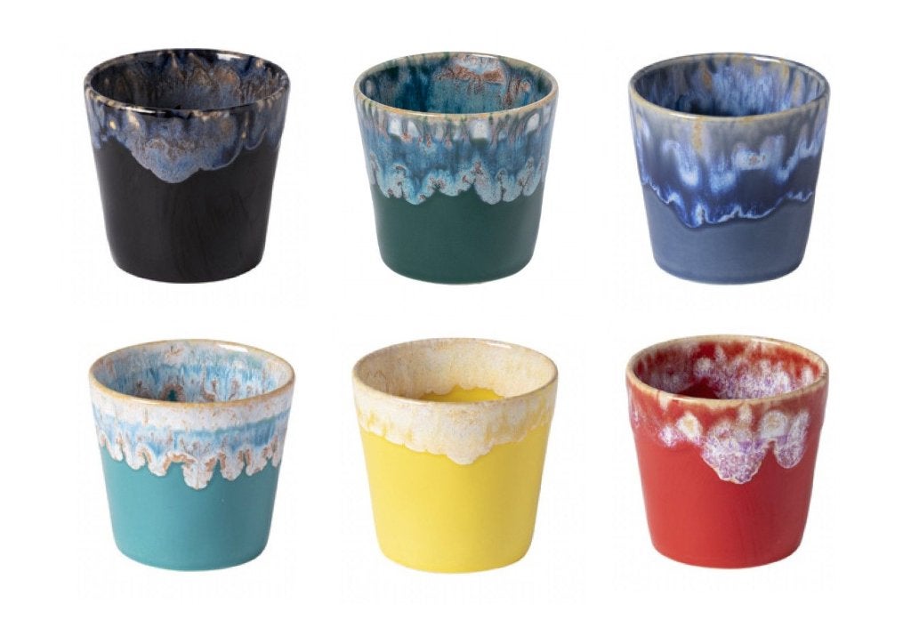 Costa Nova Grespresso Lungo Kopjes - Set van 6 kleuren, Meerkleurig, Overige merken, Overige typen, Nieuw