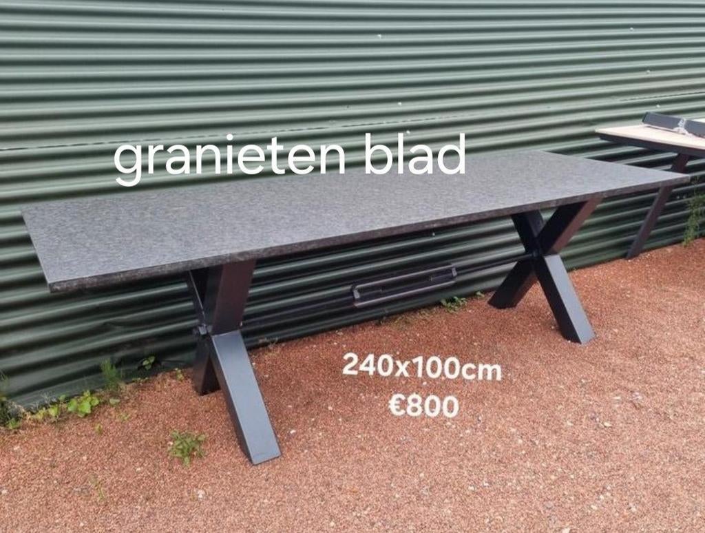 GRANIETEN TAFEL 240X100CM €800/  ook 2m en 3m  aanwezig, Ophalen