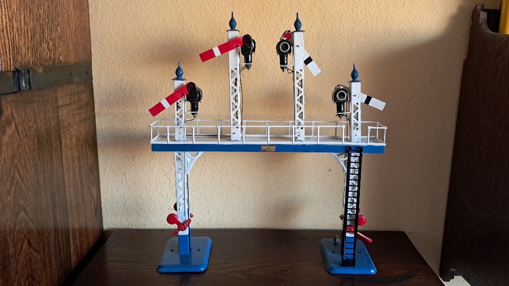 Spoor 0 hornby No2e  elektrische Seinbrug jaren 30, Ophalen of Verzenden