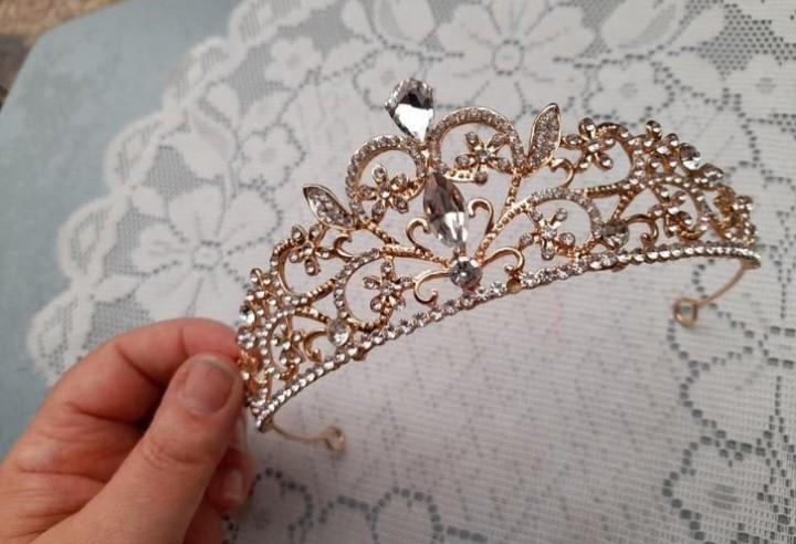 Mooie kroontje diadeem, Antiek en Kunst, Antiek | Kleding en Accessoires, Ophalen of Verzenden