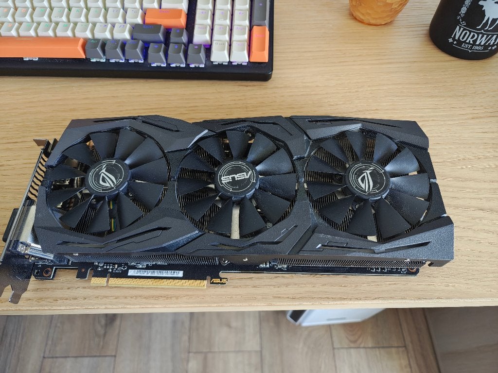 ASUS ROG Strix GeForce GTX 1080 A8G Gaming – 8GB, Computers en Software, Videokaarten, PCI-Express 3, Gebruikt, HDMI, Ophalen of Verzenden