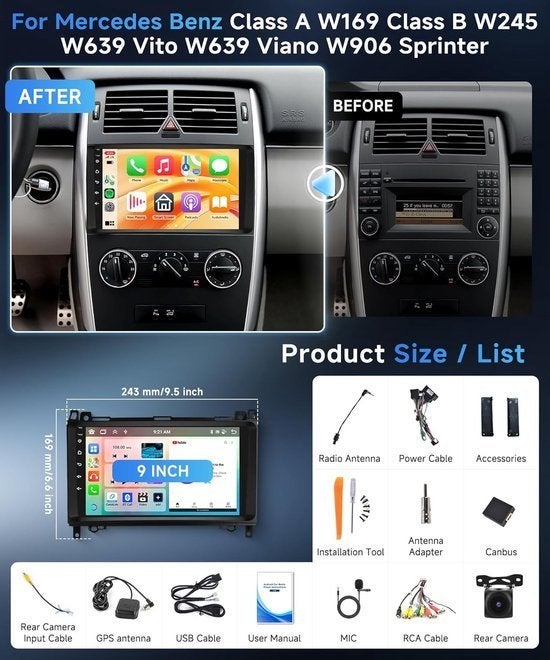 Autoradio – Android Autoradio – Car Radio – Multimedia Radio, Corvance B.V., Verzenden, Nieuw, Corvancebol@gmail.com
