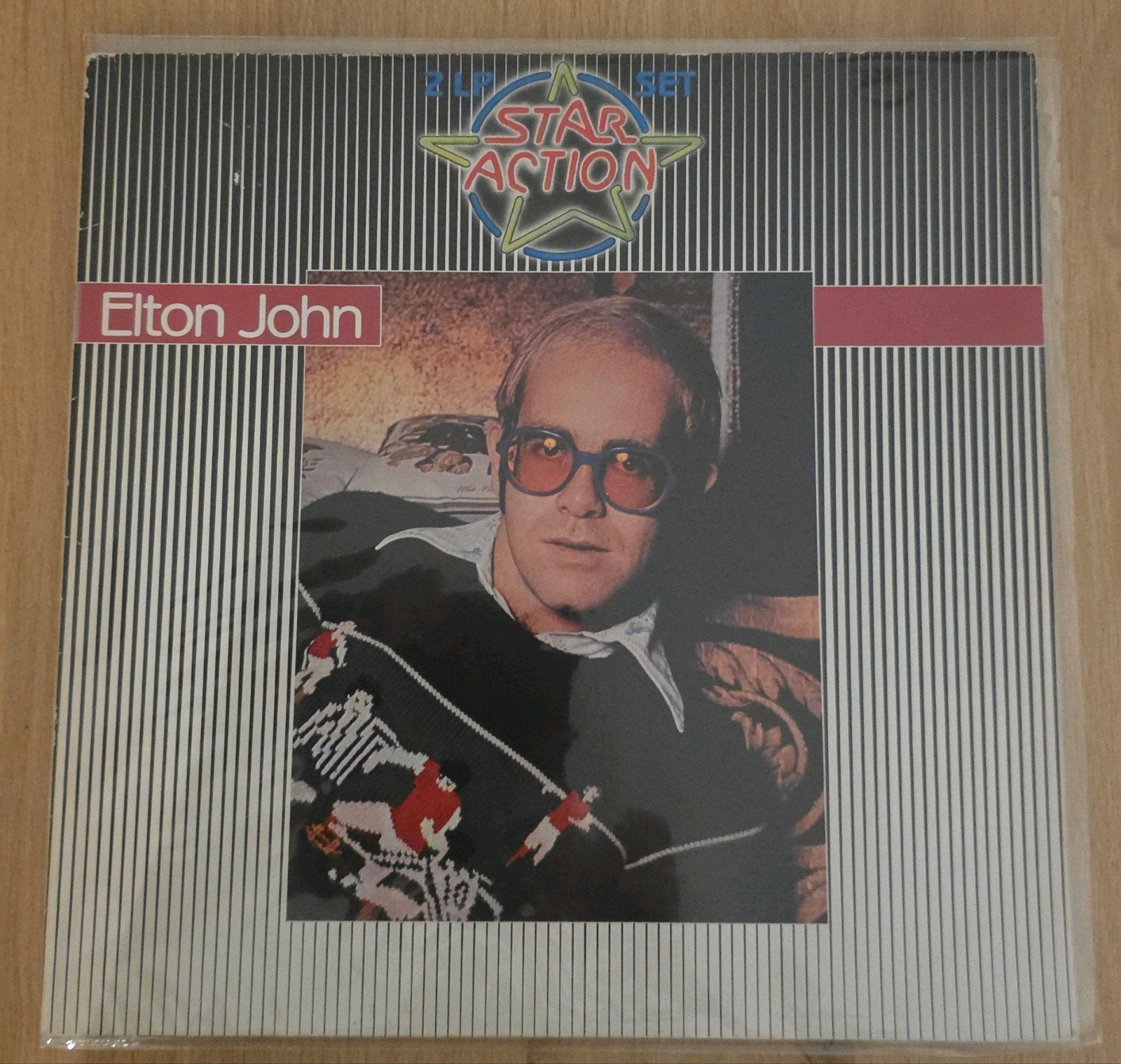 Elton John - Star Action Dubbel-LP (Pop/Rock), Cd's en Dvd's, Vinyl | Pop, Gebruikt, Pop, Ophalen of Verzenden, Dubbel-LP