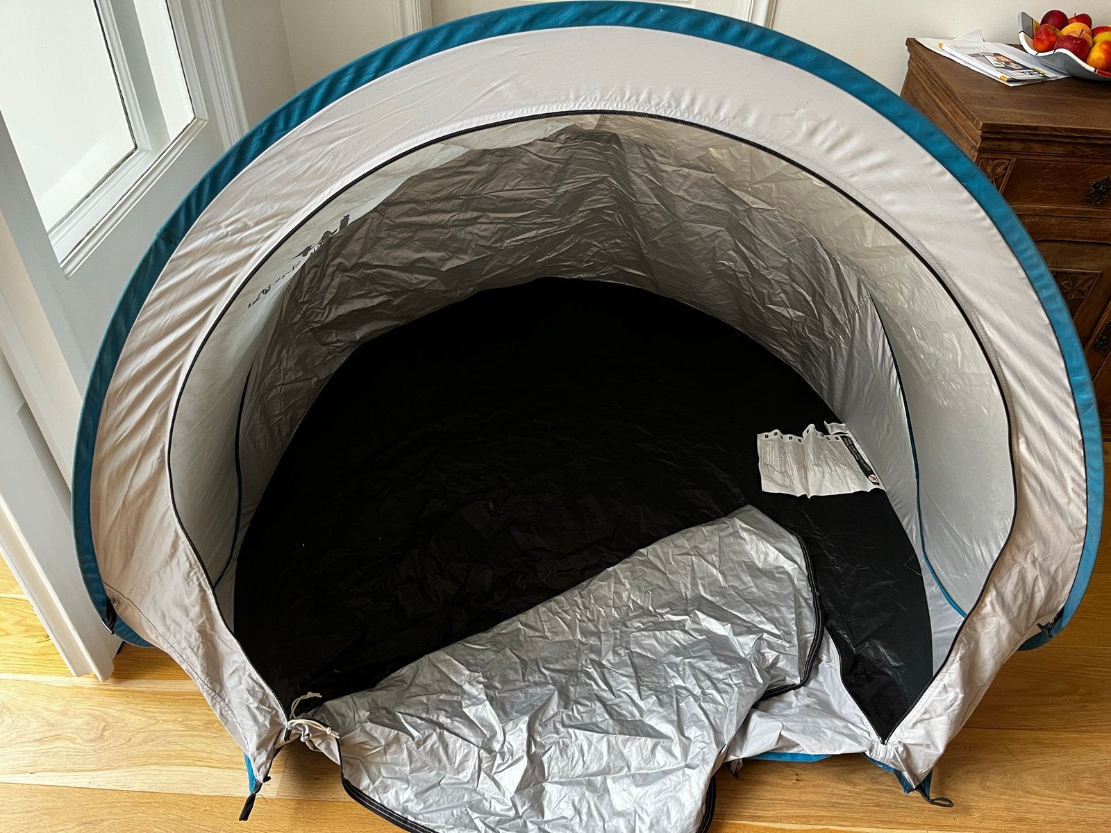 Quechua 2 Seconds XL 0 tent met geroeste rits, Caravans en Kamperen, Ophalen, Gebruikt, Tot en met 3