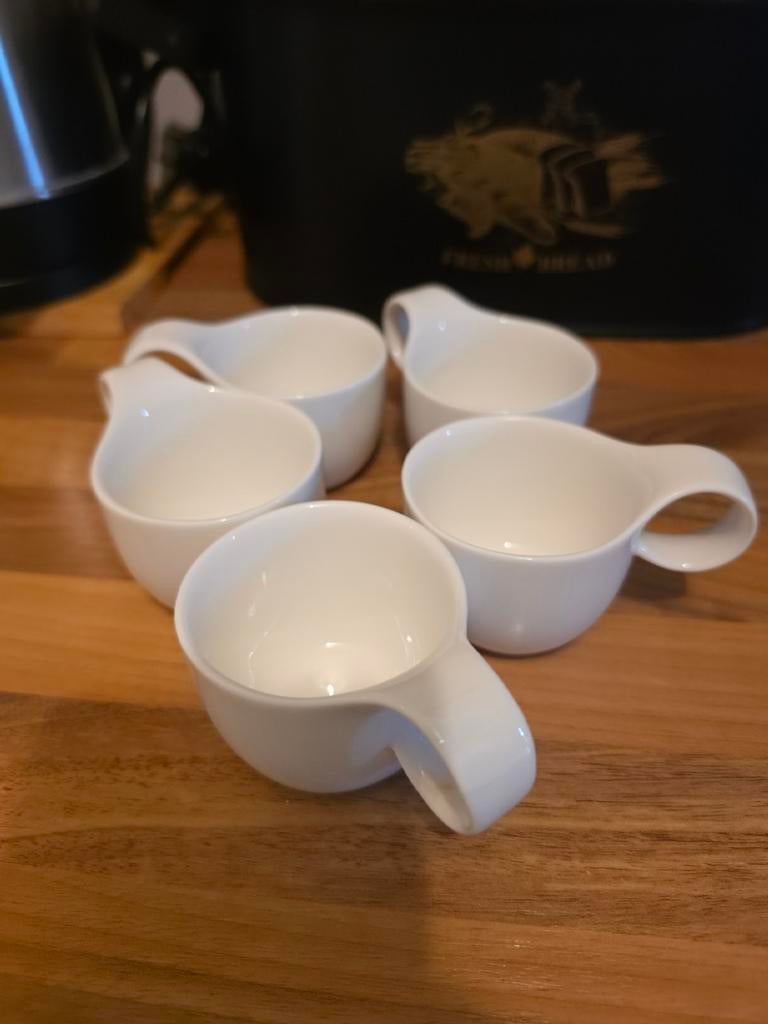 5 x esspresso/amuse kopjes, Ophalen, Zo goed als nieuw, Overige stijlen, Kop(pen) en/of Schotel(s)