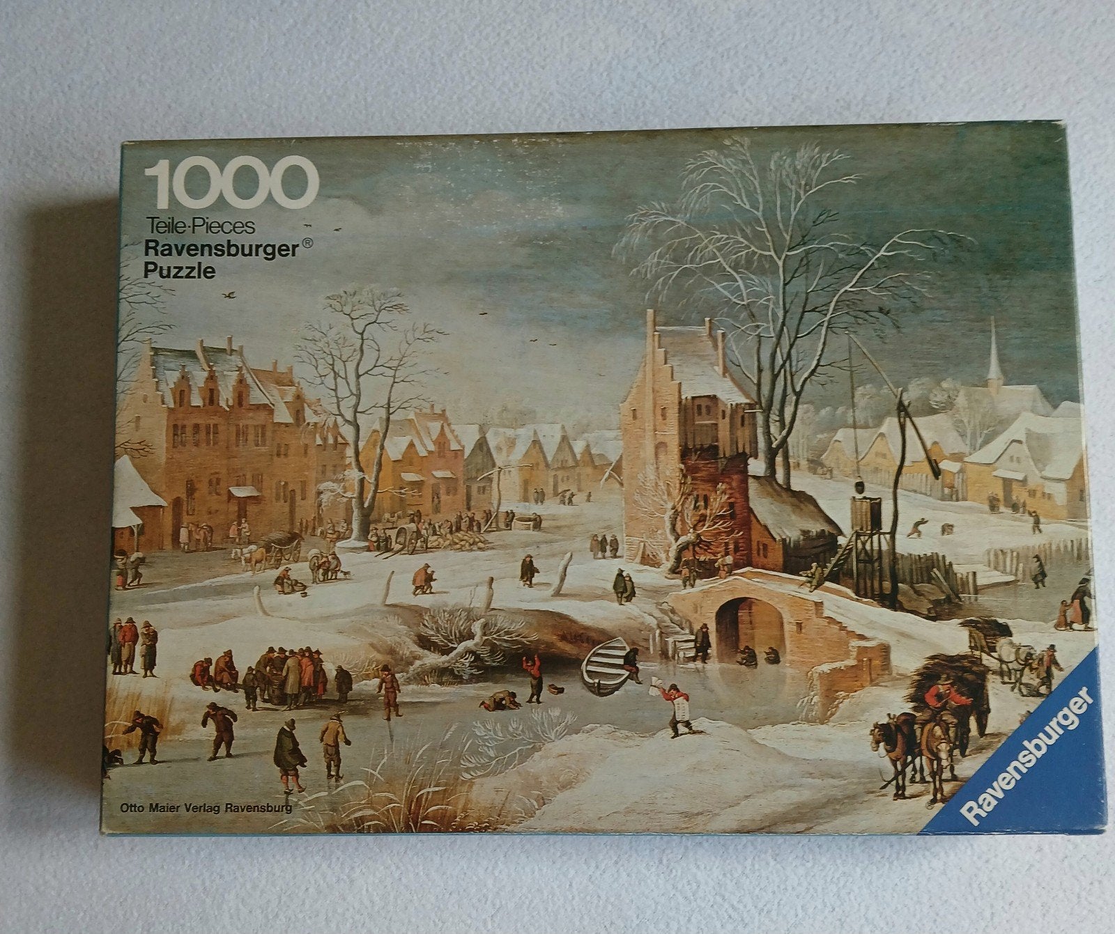 Ravensburger Legpuzzel 1000 stukjes - Winterlandschap, Ophalen, 500 t/m 1500 stukjes, Gebruikt, Legpuzzel