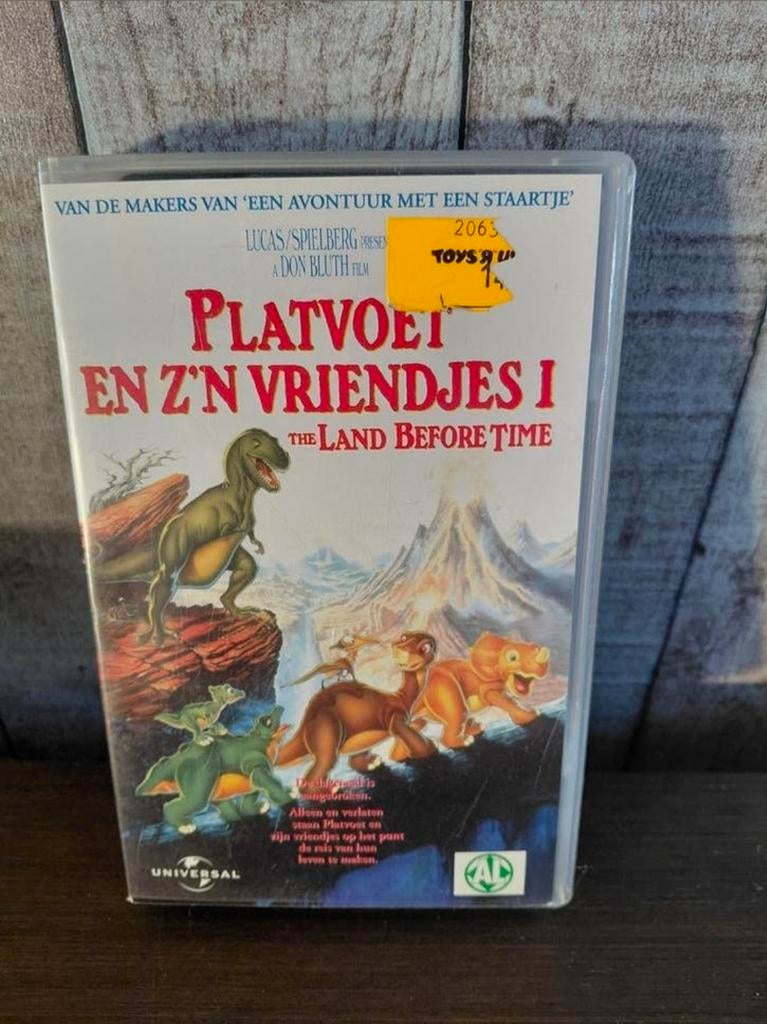 Platvoet en z'n vriendjes 1 videoband., Alle leeftijden, Ophalen of Verzenden, Gebruikt, Tekenfilms en Animatie
