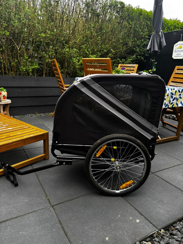 Fietskar hond, Fietsen en Brommers, Fietsaccessoires | Aanhangers en Karren, Ophalen, Zo goed als nieuw, Kinderkar