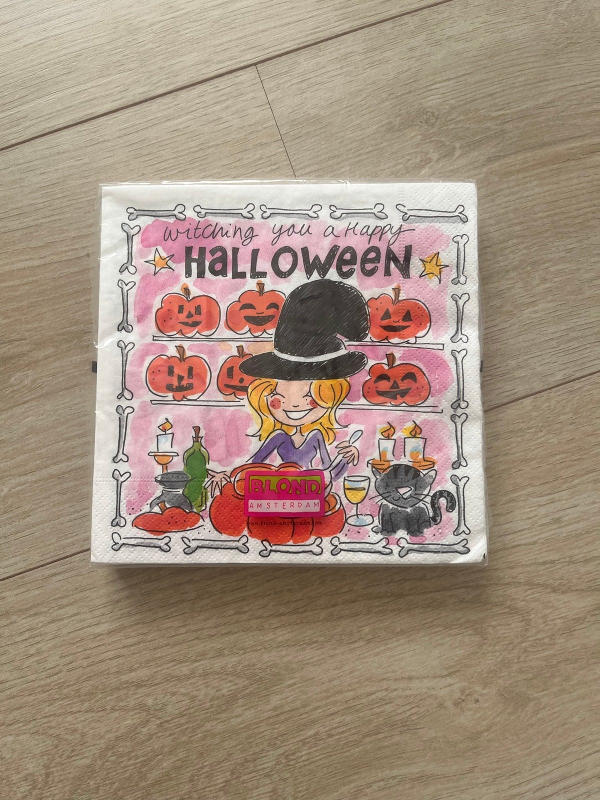 Nieuw pakje Halloween servetten Blond Amsterdam, Ophalen of Verzenden, Nieuw, Versiering, Halloween of Griezel