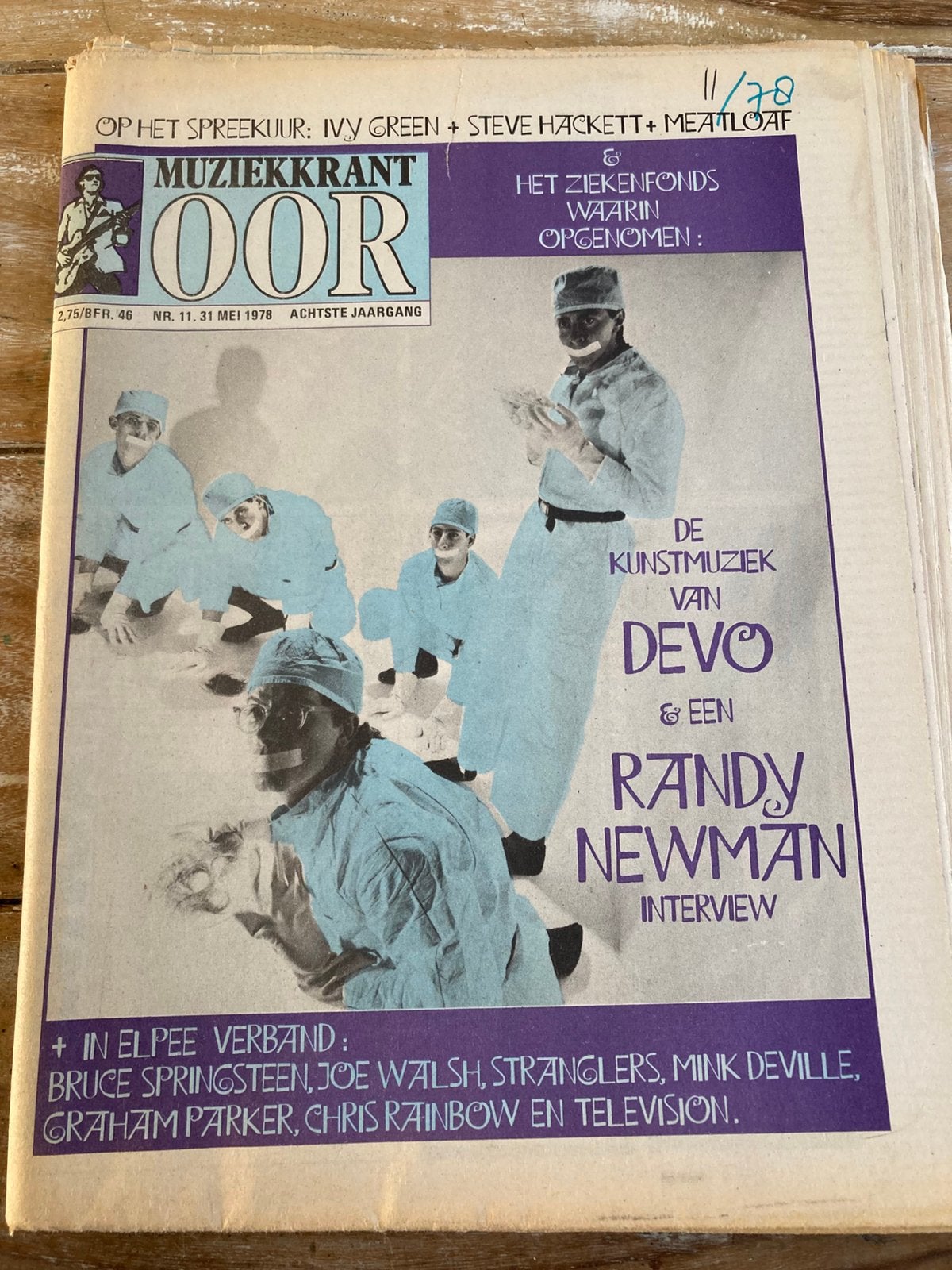 Muziekkrant OOR 1978 DEVO Ivy Green STEVE HACKETT Meatloaf, Ophalen of Verzenden, Muziek, Film of Tv