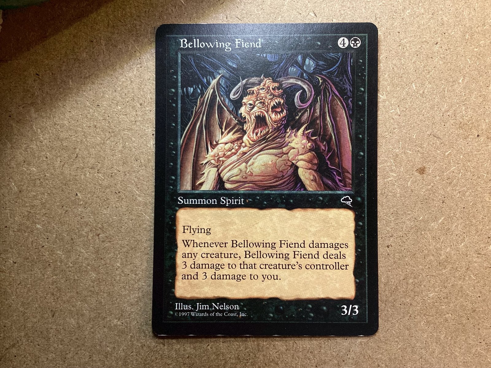 1x Bellowing Fiend (Good), Ophalen of Verzenden, Gebruikt, Losse kaart