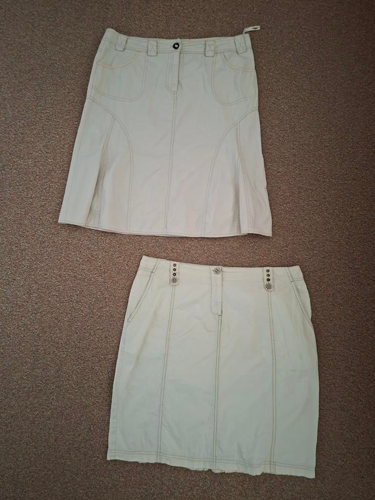 Beige rok 42- 44 Lapagayo of Colors of the World €6.- p st, Kleding | Dames, Ophalen of Verzenden, Zo goed als nieuw, Maat 42/44 (L)