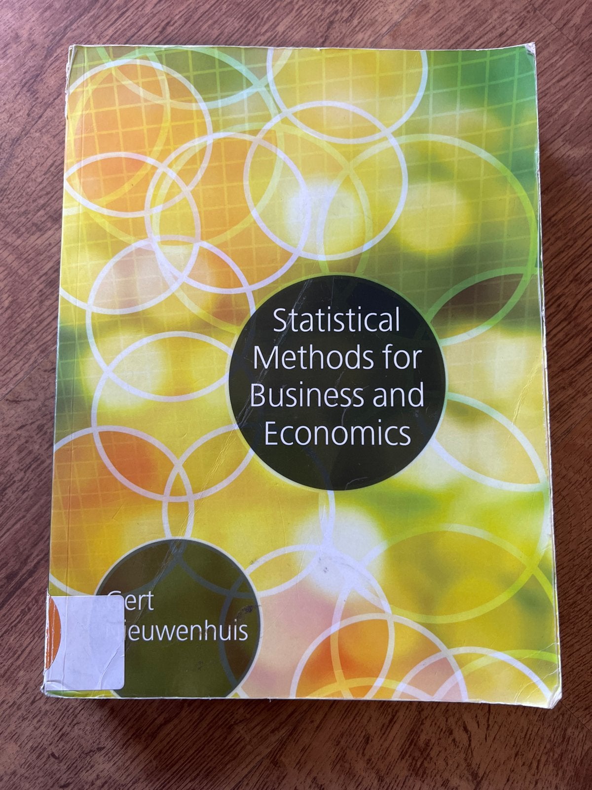 Statistical Methods for Business and Economics - Nieuwenhuis, Boeken, Ophalen of Verzenden, Gamma, Zo goed als nieuw, HBO