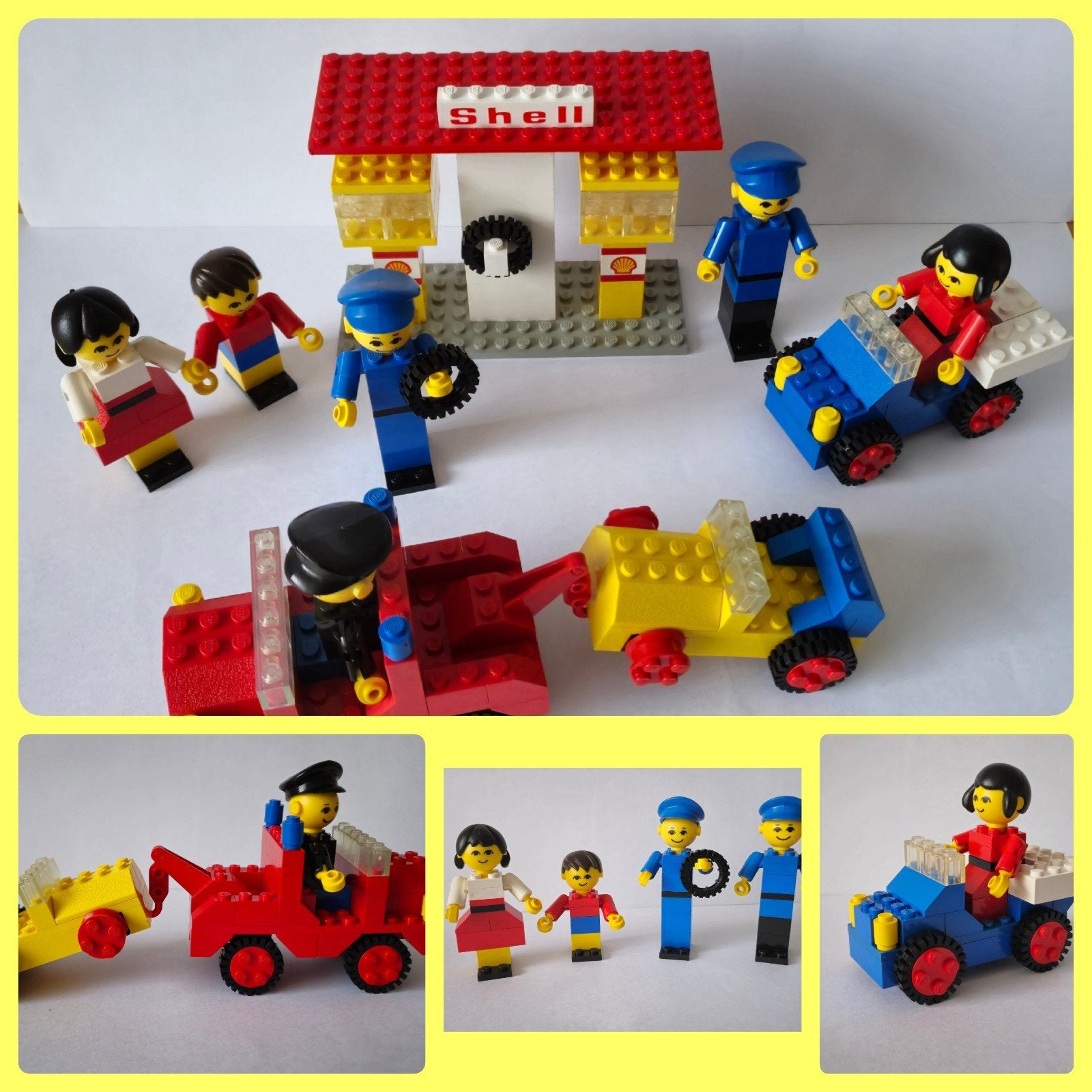 vintage lego set 217/ Service Station, Gebruikt, Lego, Ophalen of Verzenden, Complete set