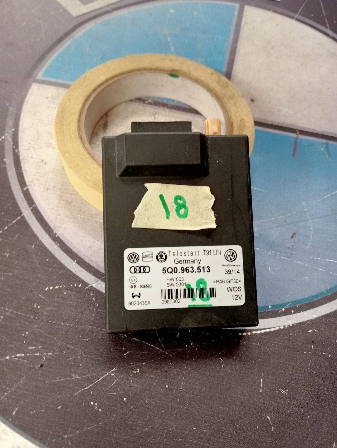 5Q0963513 Standkachel module Golf 7 Passat Sportsvan Skoda, Gebruikt, -, Volkswagen, -