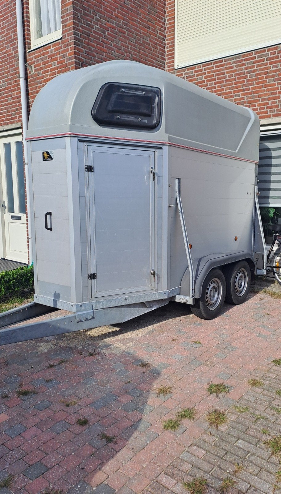 Prachtige hoge Henra volledig aluminium 1,5 paards trailer, Ophalen, Zo goed als nieuw, Aluminium, 1½-paards trailer