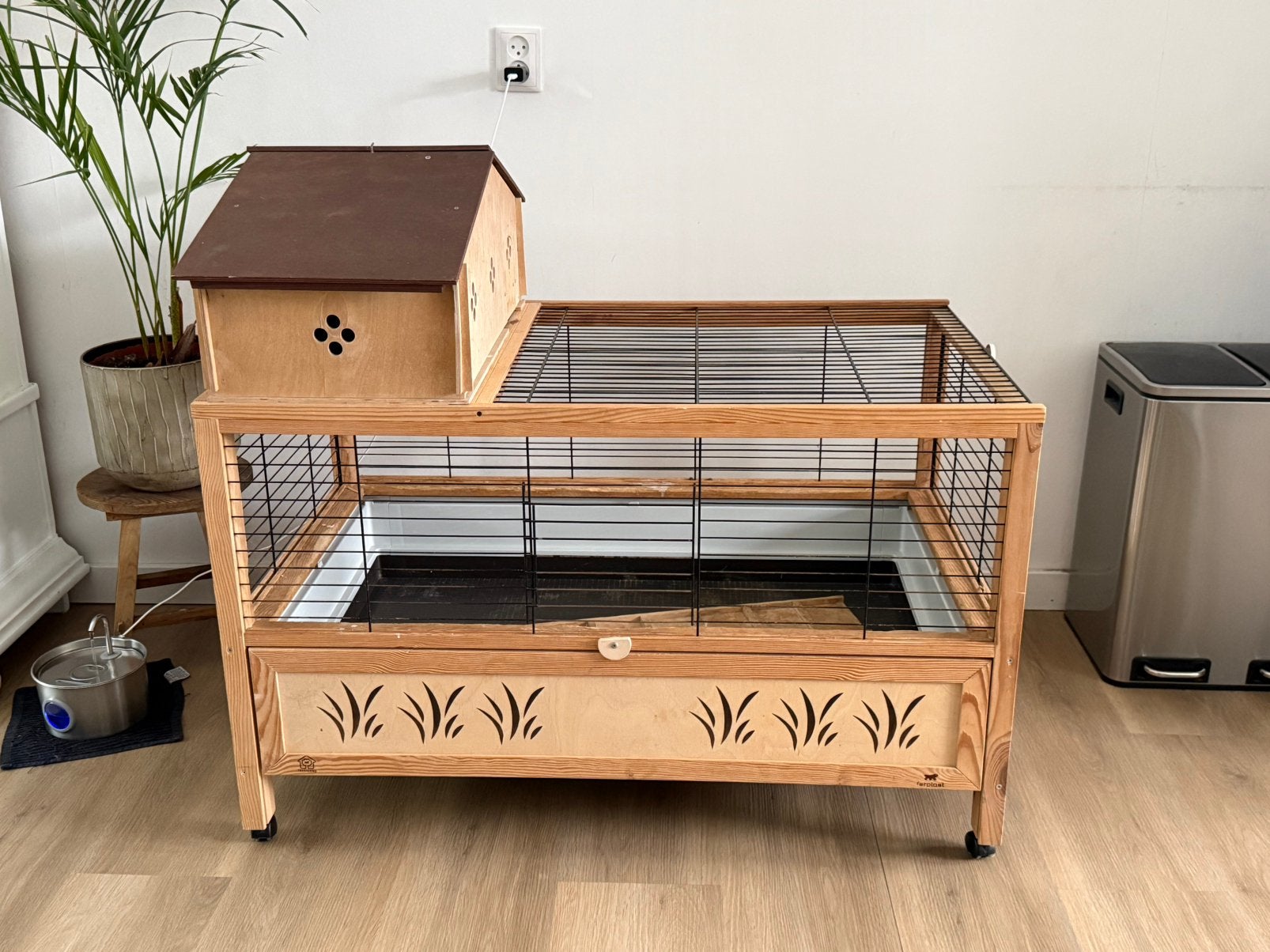 Konijnenhok / cavia hok / kooi. Gratis ophalen!, Dieren en Toebehoren, Knaagdieren en Konijnen | Hokken en Kooien, Ophalen, 110 cm of meer
