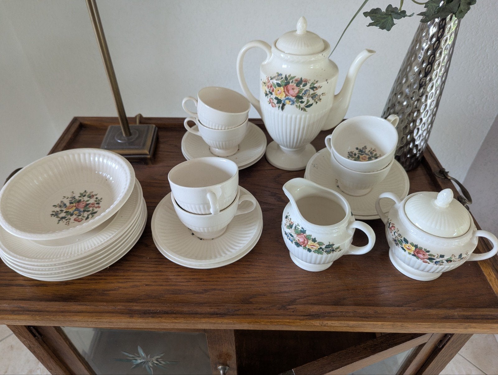 Servies Conway Wedgwood compleet 6 stuks, Antiek en Kunst, Ophalen of Verzenden