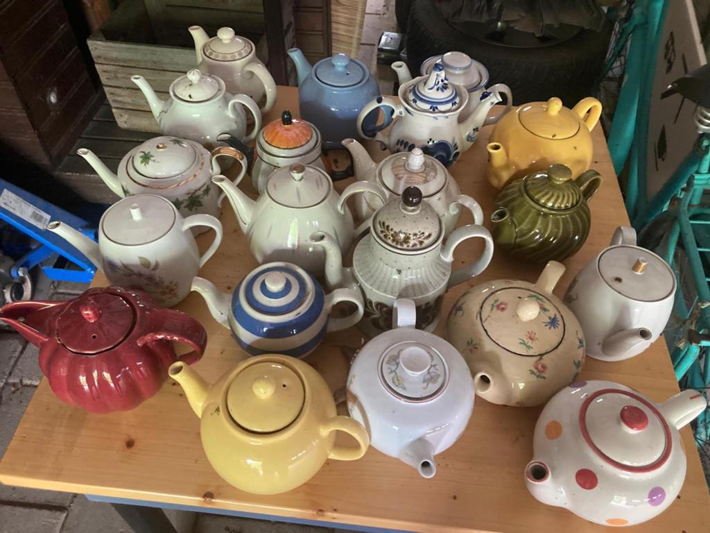 20 theepotten, in één koop, Ophalen, Glas, Overige stijlen