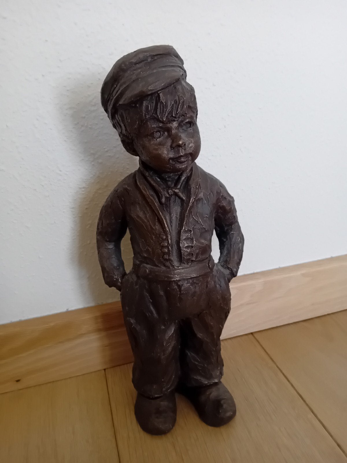 Leuk bronskleurig beeld., Ophalen of Verzenden, Zo goed als nieuw, Mens