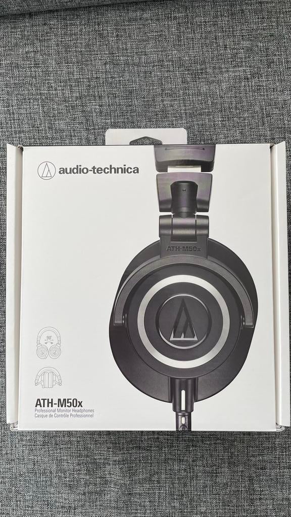 Audio-Technica ATH-M50x Professionele Hoofdtelefoon, Ophalen of Verzenden, Zo goed als nieuw, Over oor (circumaural), Overige merken