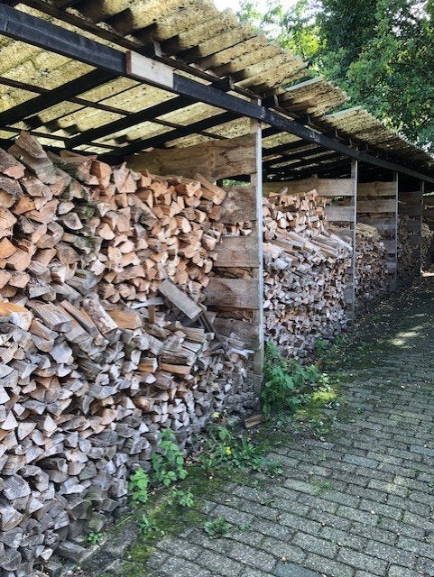 haardhout eiken, 6 m³ of meer, Ophalen, Eikenhout, Blokken