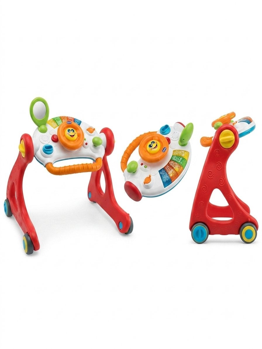 Chicco Baby Walker 4-in-1: Loopstoel, Duwkar, Speeltafel, Ophalen, Gebruikt, Overige typen, Met licht