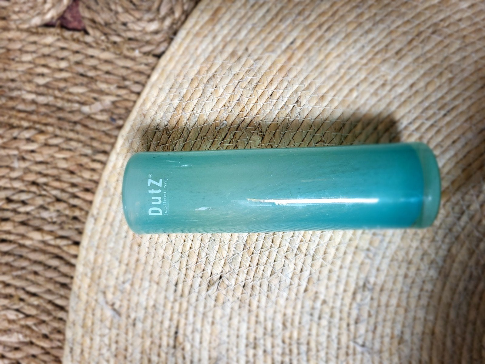 Dutz Collection glazen vaas - Aqua/Turquoise, Blauw, Ophalen of Verzenden, Geschikt voor droogbloemen, Glas