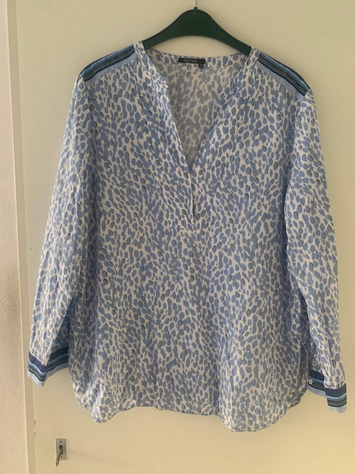 Mooie tuniek van Marc Aurel maat 46, Ophalen of Verzenden, Zo goed als nieuw, Blauw, Blouse of Tuniek