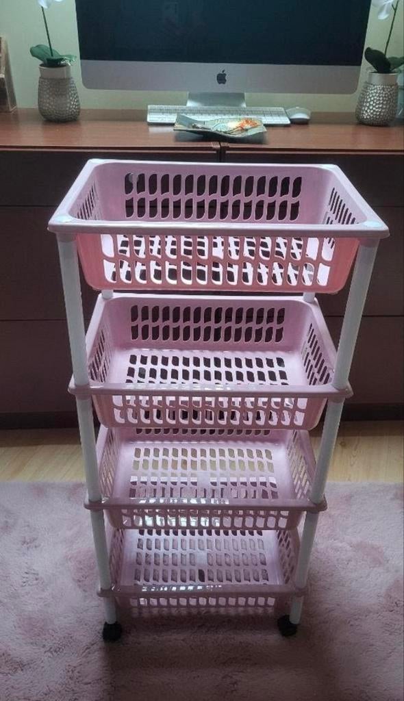 Plasticforte Keukentrolley op wieltjes-40x50x85 cm, Huis en Inrichting, Kasten | Ladekasten, Ophalen, 3 of 4 laden, Minder dan 100 cm