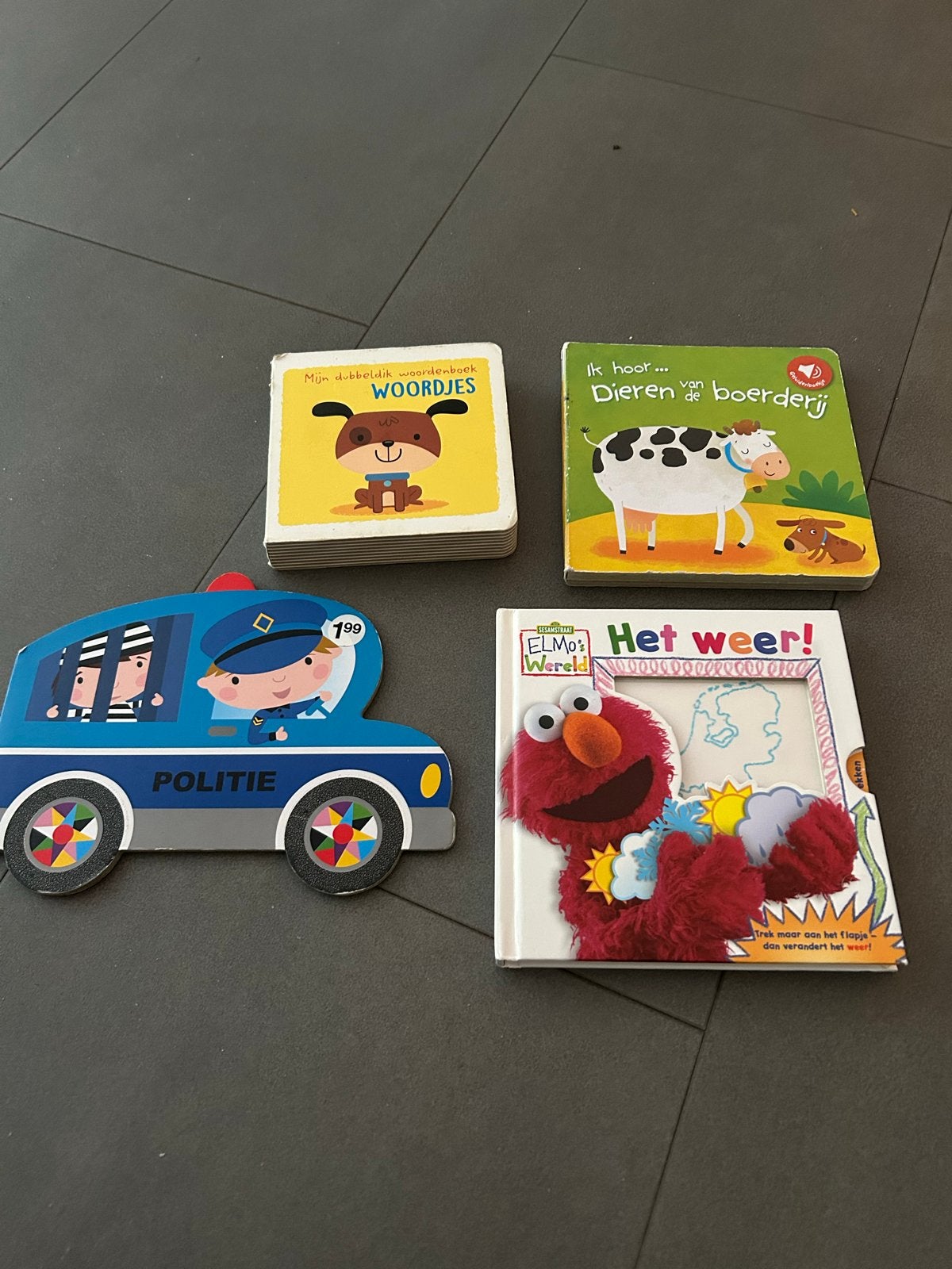 kinderboeken per stuk 1,00 Woordjes, Dieren, Politie, Elmo, Boeken, Ophalen, Non-fictie, Jongen of Meisje, Zo goed als nieuw