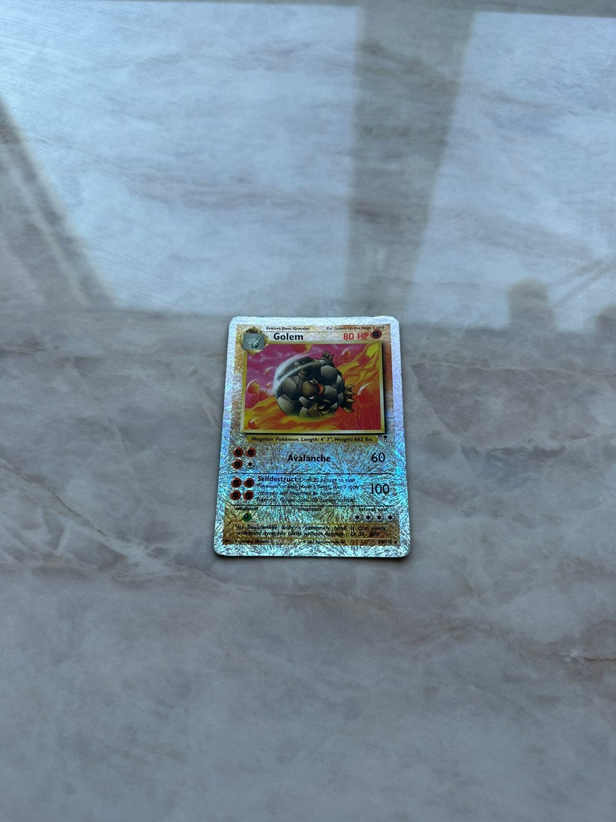 Pokémon Golem 24/110 Reverse Holo Legendary Collection, Ophalen of Verzenden, Zo goed als nieuw, Losse kaart, Foil