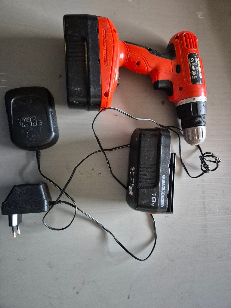 Black & Decker EPC18 Accu boormachine, Ophalen, Gebruikt, Boormachine, Variabele snelheid
