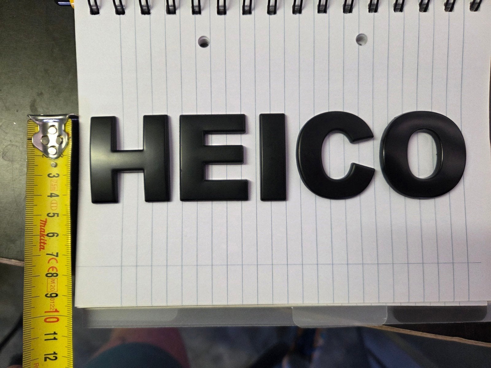 Heico letters voor Volvo tuning - Zwart embleem, Ophalen of Verzenden