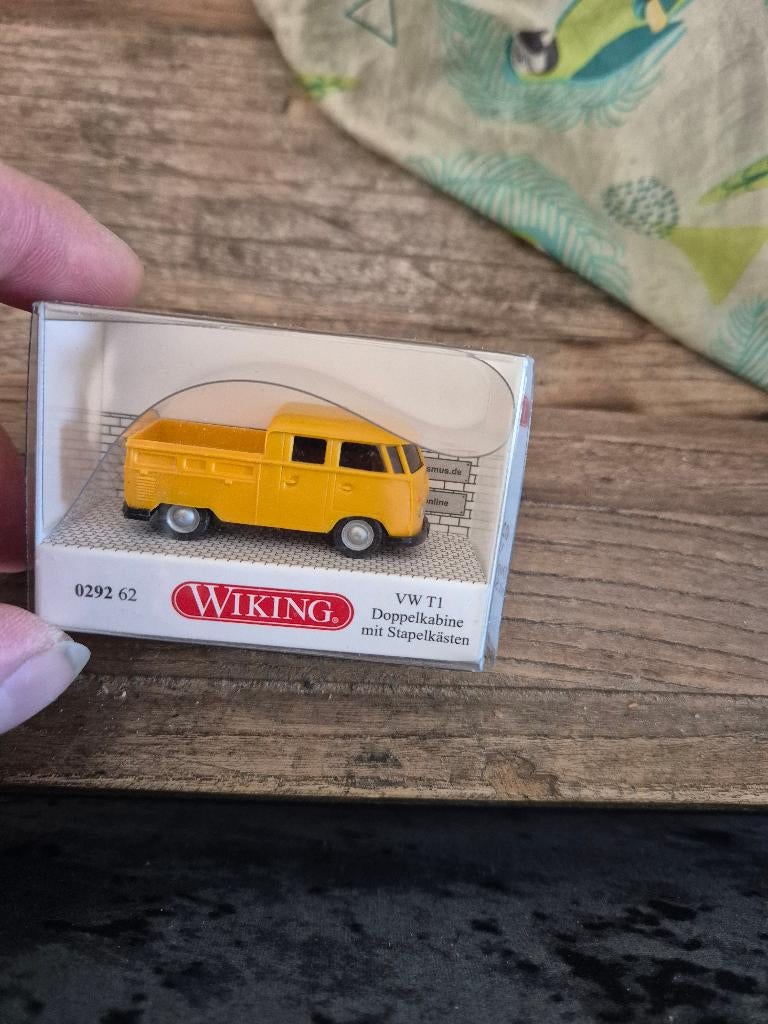 WIKING 0292 62 VW volkswagen T1 Doka geel, Hobby en Vrije tijd, Modelauto's | 1:87, Nieuw, Auto, Wiking, Ophalen of Verzenden