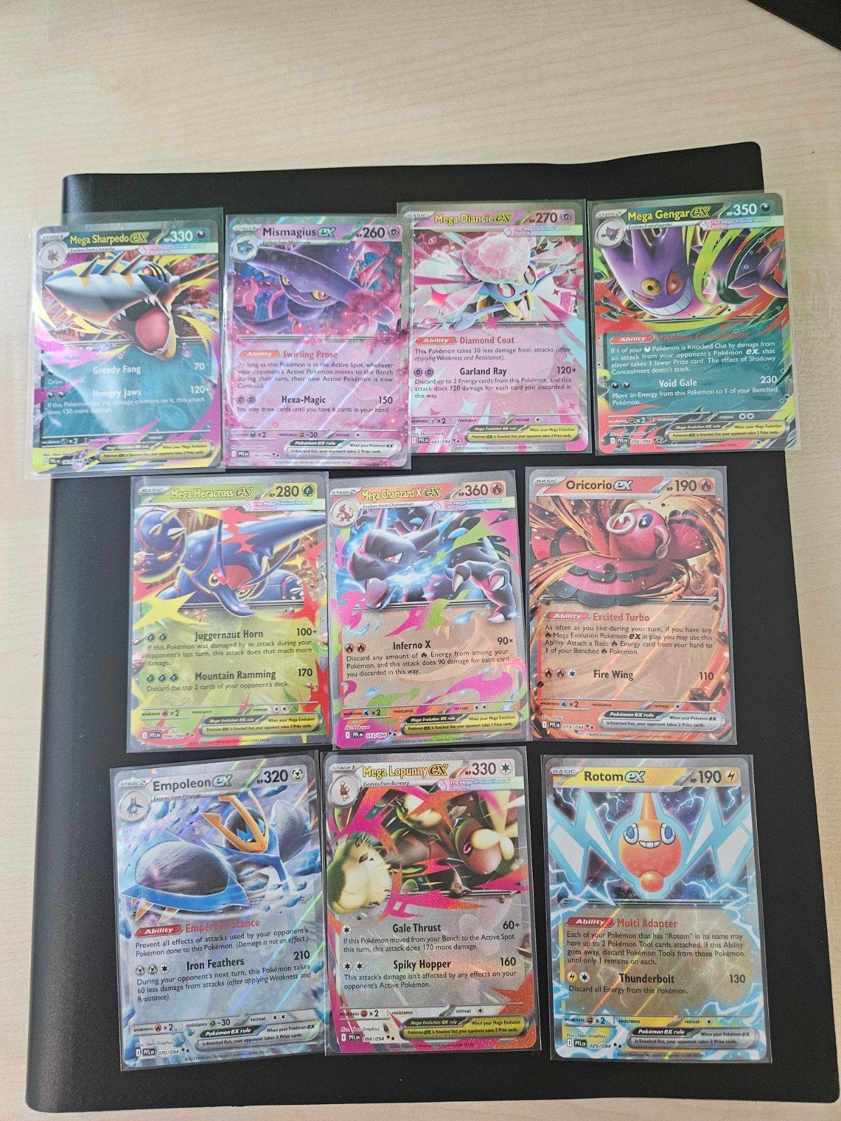 Pokémon Phantasmal Flames set incl. Mega Charizard X ex, Ophalen of Verzenden, Zo goed als nieuw, Meerdere kaarten, Foil