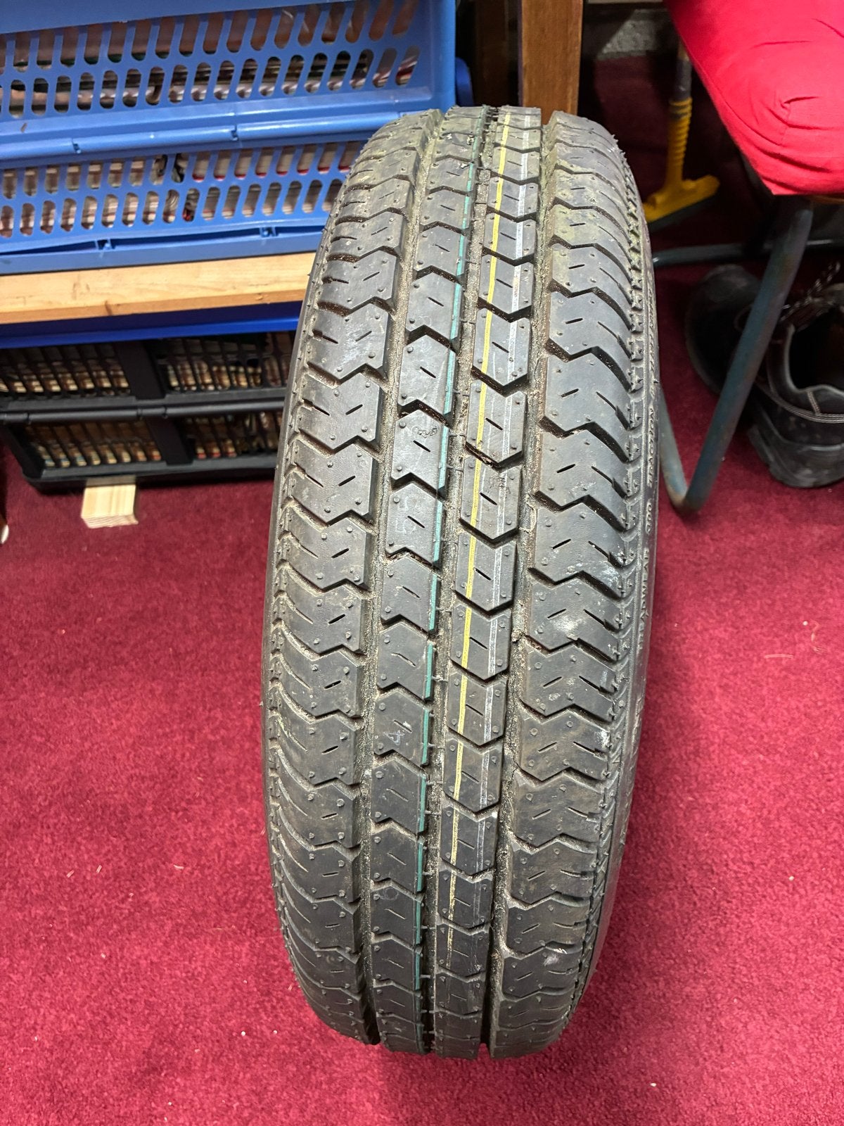 Sheng Shin 155R13 78S band op stalen velg, Ophalen of Verzenden, Gebruikt