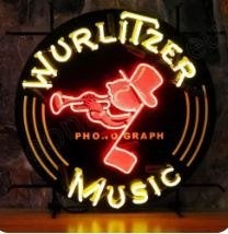 Wurlitzer music neon & veel andere mooie USA decoratie neons, Verzamelen, Ophalen, Americansaleshop@gmail.com, Am, Lichtbak of (neon) lamp